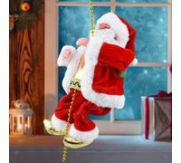 Babbo Natale che si arrampica sulla corda, divertente e musicale per il