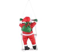 Babbo Natale Che Si Arrampica Sulla Scala Di Corda, Ornamento Natalizio Appendere Per Interni Ed Esterni, Decorazioni Di Babbo Natale, Scala Di Babbo Natale Per Feste Di Natale, Decorazioni Per