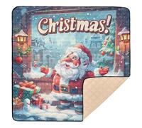 Babbo Natale con braccia aperte per poster di Natale, grande e resistente, per giochi per bambini, per interni ed esterni, non tossico, per il tempo di addome e gattonare per bambini
