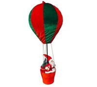 BABBO NATALE CON MONGOLFIERA ESTENDIBILE DECORAZIONE NATALIZIA 40x40x95 CM