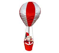 BABBO NATALE CON MONGOLFIERA ESTENDIBILE DECORAZIONE NATALIZIA 40x40x95 CM