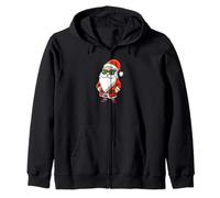 Babbo Natale con occhiali da sole Babbo Natale che indossa occhiali da sole Felpa con Cappuccio
