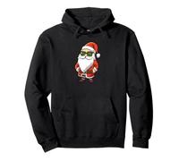 Babbo Natale con occhiali da sole Babbo Natale che indossa occhiali da sole Felpa con Cappuccio