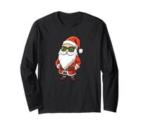Babbo Natale con occhiali da sole Babbo Natale che indossa occhiali da sole Maglia a Manica