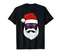 Babbo Natale con occhiali da sole Design divertente Maglietta