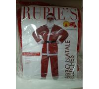 BABBO NATALE COSTUME TAGLIA UNICA MARCA RUBIE'S SPESSO SUPERPELUSCIOSO