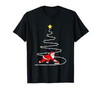 Babbo Natale Curling Albero di Natale Maglietta