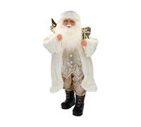 Babbo Natale Decorativo 80 cm in Stile Elegante Crema