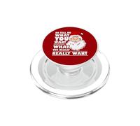 Babbo Natale Dimmi cosa vuoi Natale divertente PopSockets PopGrip per MagSafe