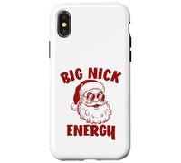 Babbo Natale divertente Natale Big Nick Energy Custodia per iPhone X/XS