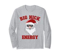 Babbo Natale Divertente Natale Big Nick Energy Maglia a Manica