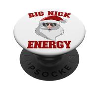 Babbo Natale divertente Natale Big Nick Energy PopSockets PopGrip Adesivo