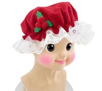 Babbo Natale Donna Set Cappello, Occhiali, Grembiule e Guanti | Set Natalizi Costume Babbo Natale per Babbo Natale Vacanze Cosplay Maschera Teatro Performance Festival Spettacolo Palco