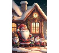 Babbo Natale E La Sua Famiglia Poster Metal Divertente Cartelli Metallo Decorative Cartello Decorativo Per Garage Ristorante Casa M