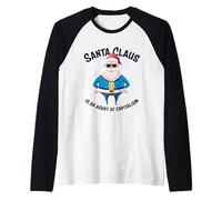 Babbo Natale è Un Agente del capitalismo Maglia con Maniche Raglan