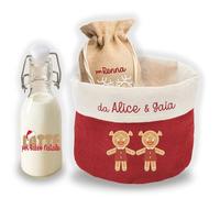 ''Babbo Natale fermati Qui'' Latte per Babbo Natale, Biscotti per Renne Set Natalizio per Babbo Natale: Bottiglia di Latte per Babbo Natale, Biscotti per Renne Vigilia di Natale Bambini Sorpresa