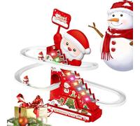 Babbo Natale giocattoli di Natale - montagne russe per il bambino per le vacanze, Play -on Playset a tema invernale | Attività delle sottobicchieri per pista da neve elettrica, pista scorrevole al cop