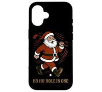 Babbo Natale Golf Ho Ho Buco In Un Divertimento Custodia per iPhone 16