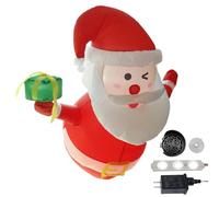 Babbo Natale Gonfiabile | Babbo Natale Gonfiabile Arredamento Casa | 107 Cm Arredamento Esterno,per Giardino Esterno Tetto Evento Quartiere Vacanze