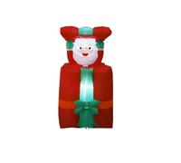 Babbo Natale gonfiabile da esterno con pompaggio su e giù con scatola regalo di copertura(Santa 1.2m,UK)