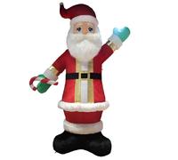 Babbo Natale Gonfiabile Gigante per Esterni con Luci H394 Decorazione Natalizia