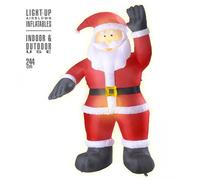 Babbo Natale Gonfiabile Luminoso per Interni ed Esterni, 244 Cm