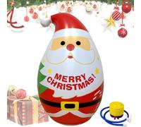 Babbo Natale gonfiabile per esterni, decorazione di statuetta gonfiabile | Natale oscillante per interni ed esterni, giardino, prato, pavimento, parco, tenda, portico, porta