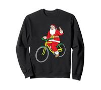 Babbo Natale Guida Bicicletta Nicholas Ciclista Santa Biker Felpa