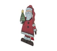 Babbo Natale H&H decorazione 23x2x39cm in legno colorato