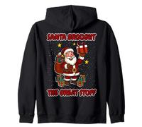 Babbo Natale ha portato Grandi Cose di Natale Babbo Natale Famiglia Felpa con Cappuccio