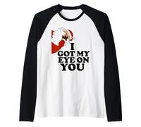 Babbo Natale Ho Messo Gli Occhi su di Te Maglia con Maniche Raglan