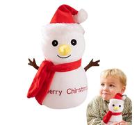 Babbo Natale illuminato, Babbo Natale in peluche, pupazzo di neve di Natale, adorabile decorazione di Natale per il soggiorno, la scuola o la camera dei bambini