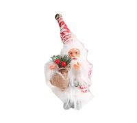 Babbo Natale in piedi Bambola Serie Babbo Natale di Statue con sacchetti Decorazioni per le feste Decorazione della stanza di Decorazione del desktop (D, One Size)