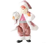 Babbo Natale in tessuto morbido per decorazione da appendere, 18 cm | Design classico, allegro per lo spirito, adatto per alberi di Natale, accento domestico, look tradizionale