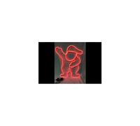 Babbo Natale in Tubo Led 15W 40,5x1,4xh50cm Struttura Metallica da Terra Interno