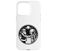 Babbo Natale incontra l'essere extraterrestre alieno spaziale Custodia per iPhone 15 Pro Max