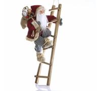 BABBO NATALE NOEL BABBA SEDUTO-IN PIEDI - SU SCALA 30/45CM