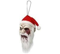 Babbo Natale Ornamenti Horror Halloween Holiday Decor con corda | Ornamenti decorativi a forma di Babbo Natale per pareti, porte, finestre, armadietti, camini, festival, feste