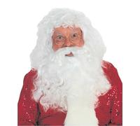 Babbo Natale Parrucca E Barba Professionale Accessorio Costume Set Uno Misura Si