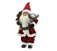 BABBO NATALE PERSONAGGIO NATALIZIO CLASSICO VARIE MISURE ROSSO VERDE SCOZZESE LE