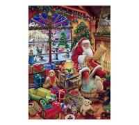 Babbo Natale Regali Albero 1000 Pezzi Mini Puzzle per Adolescenti Carta | 70x50cm Decorazione Della Camera Taglio Preciso Regalo Amico Relax Mente