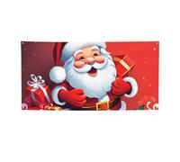 Babbo Natale Regali di Natale Banner e segni Outdoor Indoor Party Decorazione Banner Personalizzato con Occhielli Sfondo di Compleanno Sfondo Poster Foto Sfondo per Matrimonio Evento Piccolo