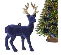Babbo Natale renna Flock Home Decor Cervo Decorazioni | Decorazione da appendere con renna per la decorazione della tavola invernale mensola tavolo cucina vacanze decorazione