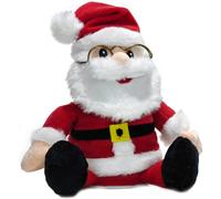 Babbo natale rosso con barba bianca occhiali ripete tutto musica movimento h16
