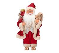 Babbo Natale Rosso e Oro 40 cm