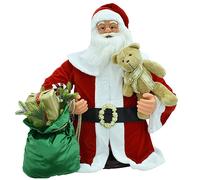Babbo Natale Rosso Gigante 130 cm Animato Canta Balla a mezzo busto da appoggio