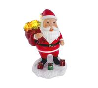Babbo Natale - Saanta Claus Outdoor illuminato | Santaa illuminato | Resin Babbo Natale Ornamento | Casa da tavolo festival di Capodanno vacanza indoor