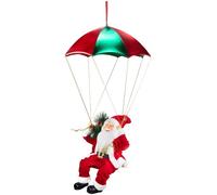 BABBO NATALE Santa Claus CON PARACADUTE Christmas Decoration 90 X 45 X 45 CM
