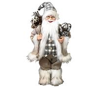 BABBO NATALE SANTA CLAUS RIPRODUZIONE REALISTICA STATUETTA DECORAZIONI NATALE