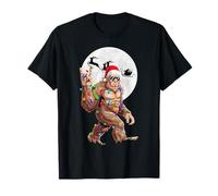 Babbo Natale Sasquatch Slitta Lunare Maglietta